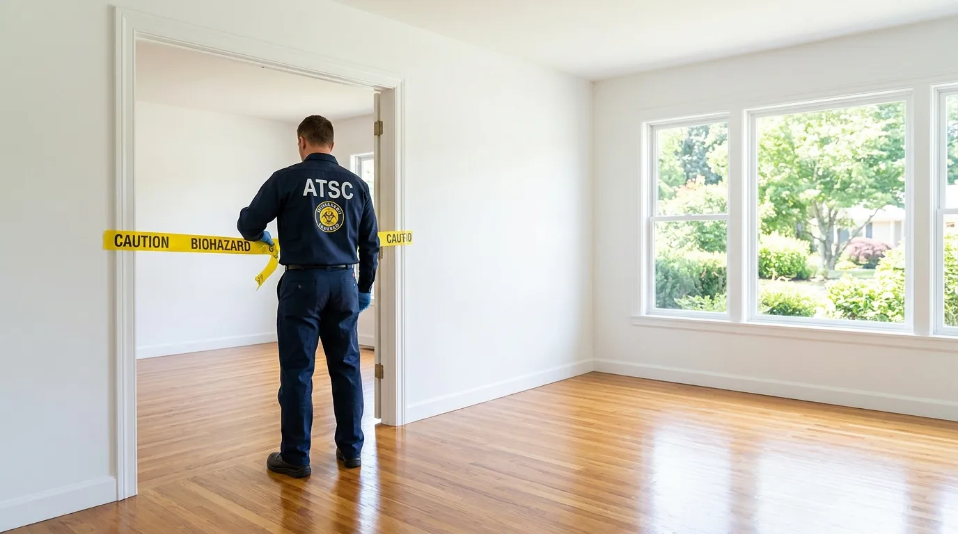 Certified biohazard cleanup crew performing Crime Scene Cleanup in Chapel Hill
